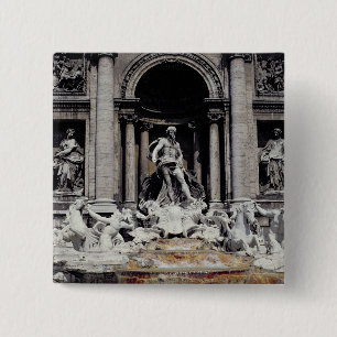 Trevi-Brunnen, errichtet 1732-62 Button