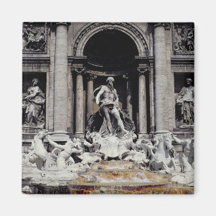 Trevi-Brunnen, errichtet 1732-62 Magnet