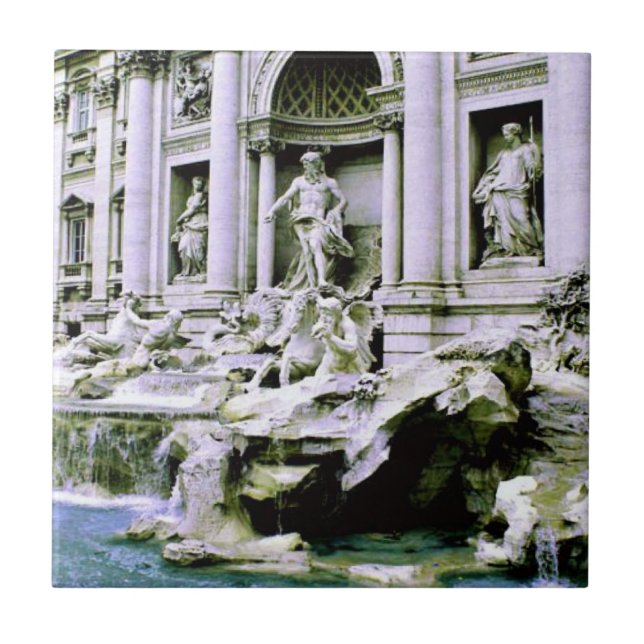 Trevi-Brunnen Fliese (Vorderseite)