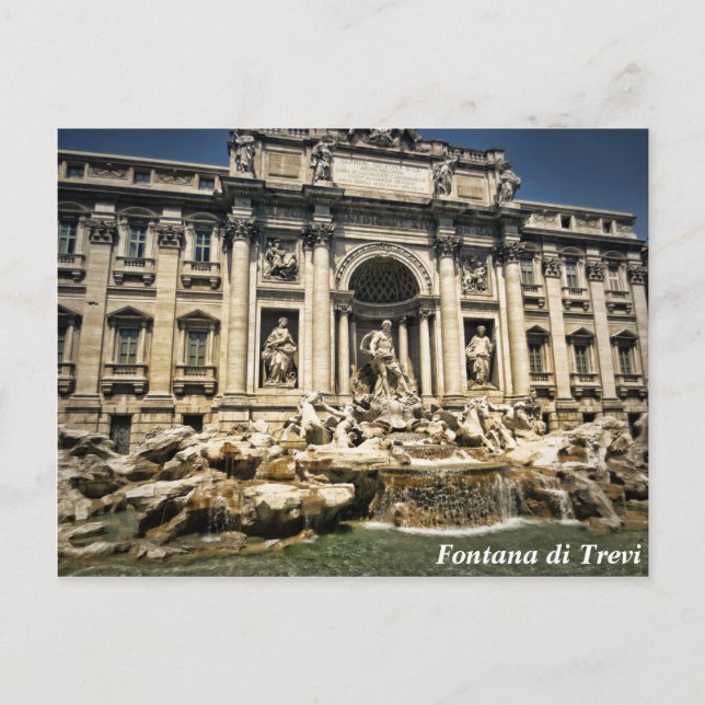 Trevi-Brunnen, Fontana di Trevi, Rom, Italien Postkarte (Vorderseite)