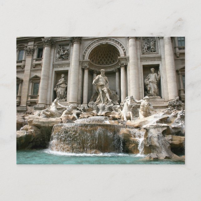 Trevi-Brunnen (Fontana di Trevi) - Rom Postkarte (Vorderseite)