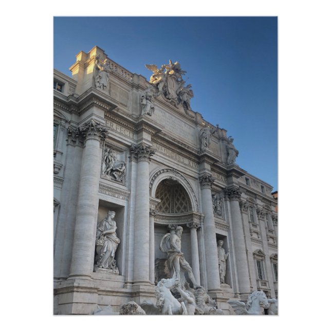 Trevi-Brunnen in Rom Poster (Vorderseite)