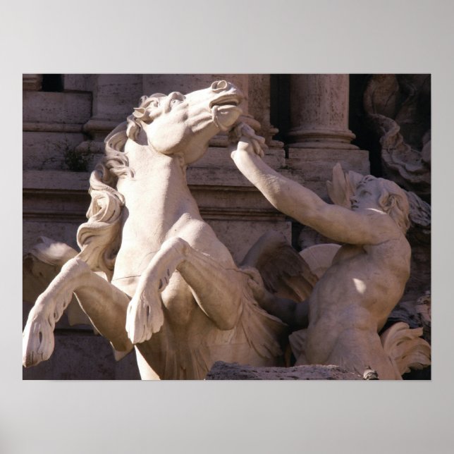 Trevi-Brunnen, Italien Poster (Vorne)