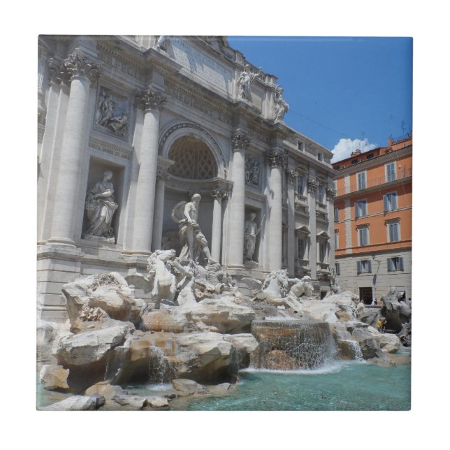 Trevi-Brunnen Rom Fliese (Vorderseite)