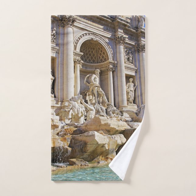 Trevi-Brunnen Rom Fotografie Handtuch (Handtuch)