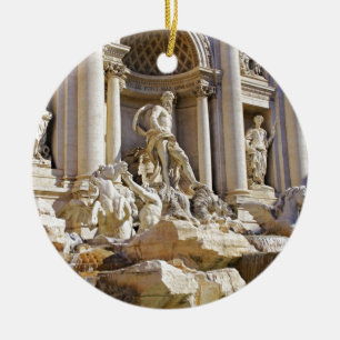 Trevi-Brunnen Rom Fotografie Keramik Ornament