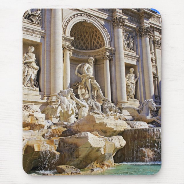 Trevi-Brunnen Rom Fotografie Mousepad (Vorne)