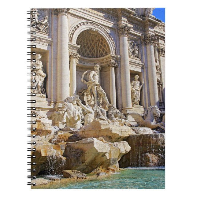 Trevi-Brunnen Rom Fotografie Notizblock (Vorderseite)