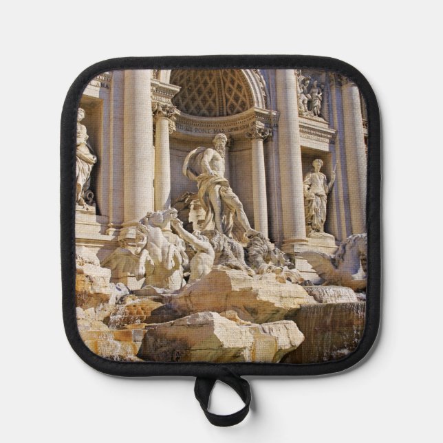Trevi-Brunnen Rom Fotografie Topflappen (Vorderseite)