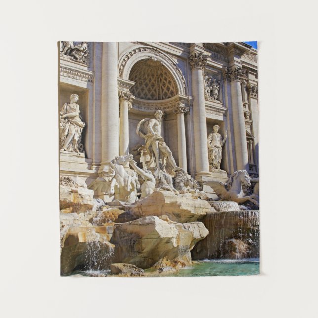 Trevi-Brunnen Rom Fotografie Wandteppich (Vorderseite)