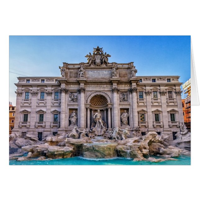 Trevi-Brunnen, Rom, Italien (Vorderseite (Horizontal))