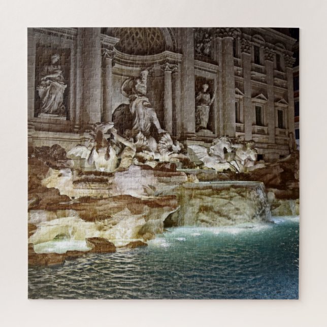 Trevi-Brunnen - Rom, Italien - 20x20 - 676 PC Puzzle (Vertikal)