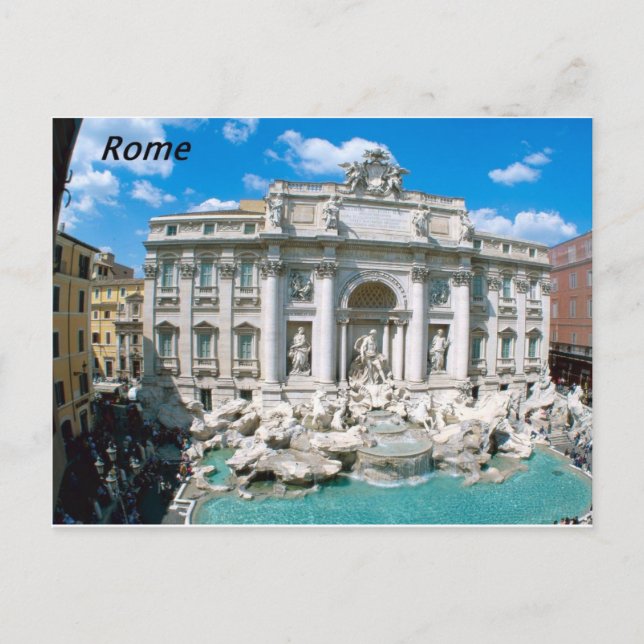 Trevi-Brunnen-Rom-Italien-[kan.k].JPG Postkarte (Vorderseite)