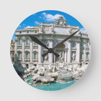 Trevi-Brunnen-Rom-Italien-[kan.k].JPG Runde Wanduhr