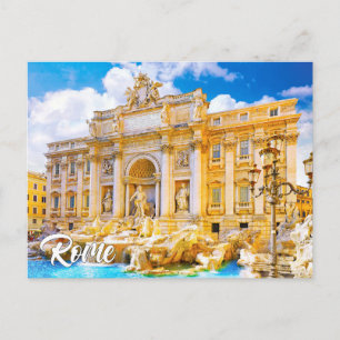 Trevi-Brunnen, Rom, Italien Postkarte