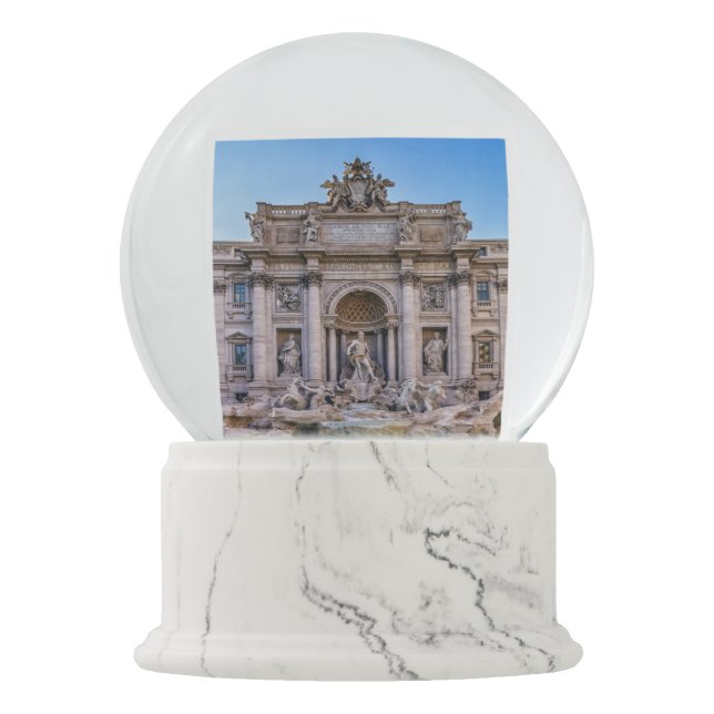 Trevi-Brunnen, Rom, Italien Schneekugel (Vorderseite)
