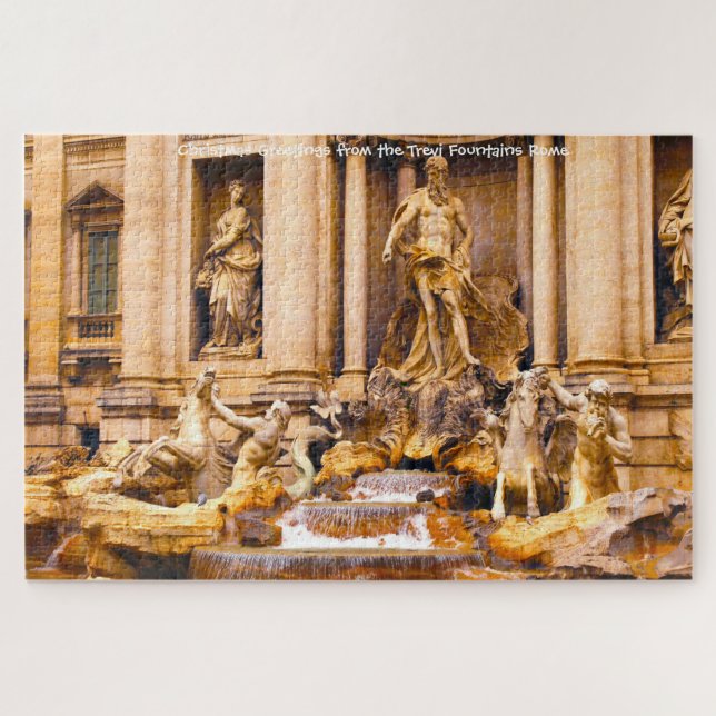 Trevi Brunnen Rom. Jigsaw Puzzle (Horizontal)