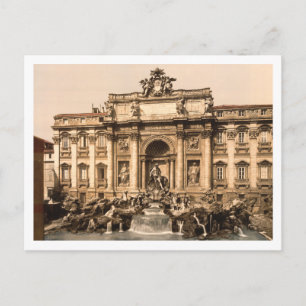 Trevi-Brunnen, Rom, Latium, Italien Postkarte