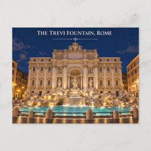 Trevi-Brunnen Rom Nacht Postkarte