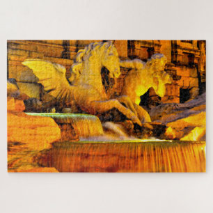 Trevi Brunnen Rom. Puzzle