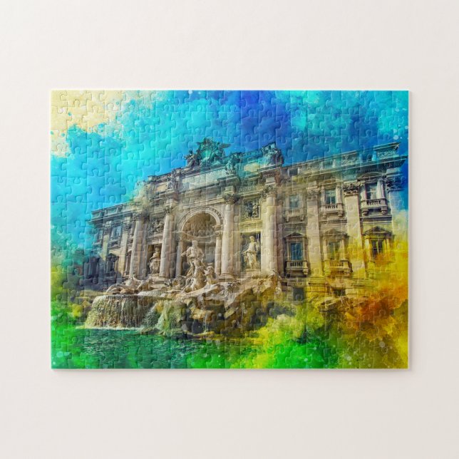 Trevi Brunnen Rom. Puzzle (Horizontal)
