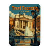 Trevi-Brunnen, Rom - Vintag