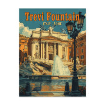 Trevi-Brunnen, Rom - Vintag