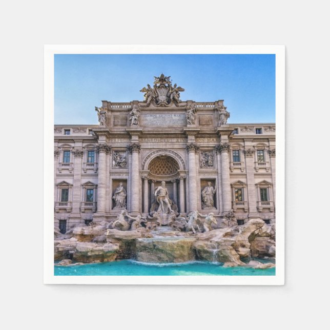 Trevi-Brunnen, Roma, Italien Serviette (Vorderseite)