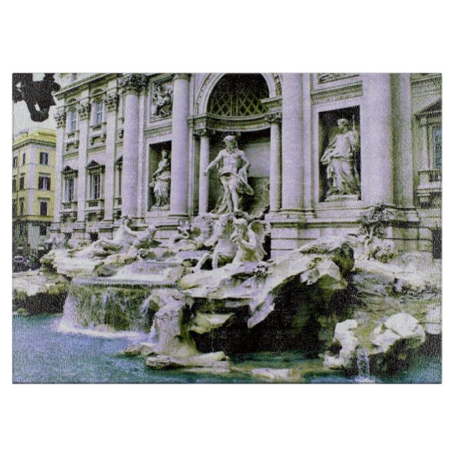 Trevi-Brunnen Schneidebrett (Vorderseite)