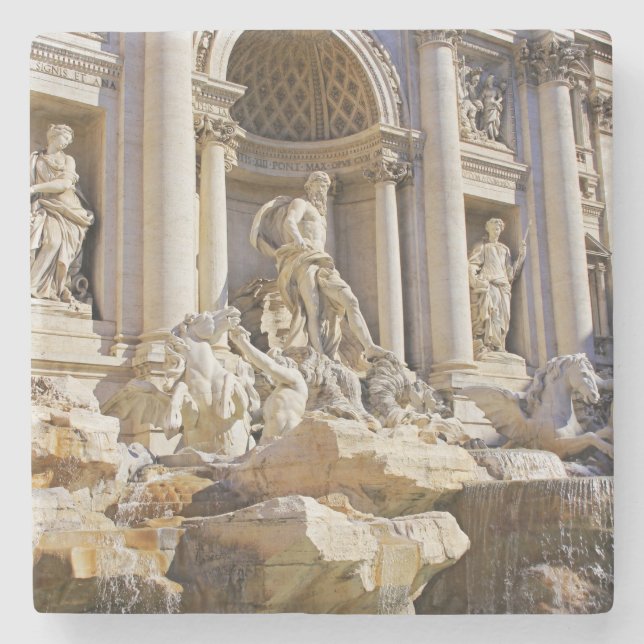 Trevi-Brunnen Steinuntersetzer (Vorderseite)