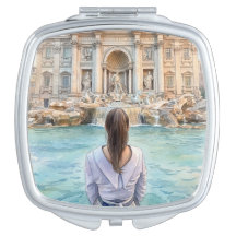 Trevi-Brunnen-Taschen Spiegel