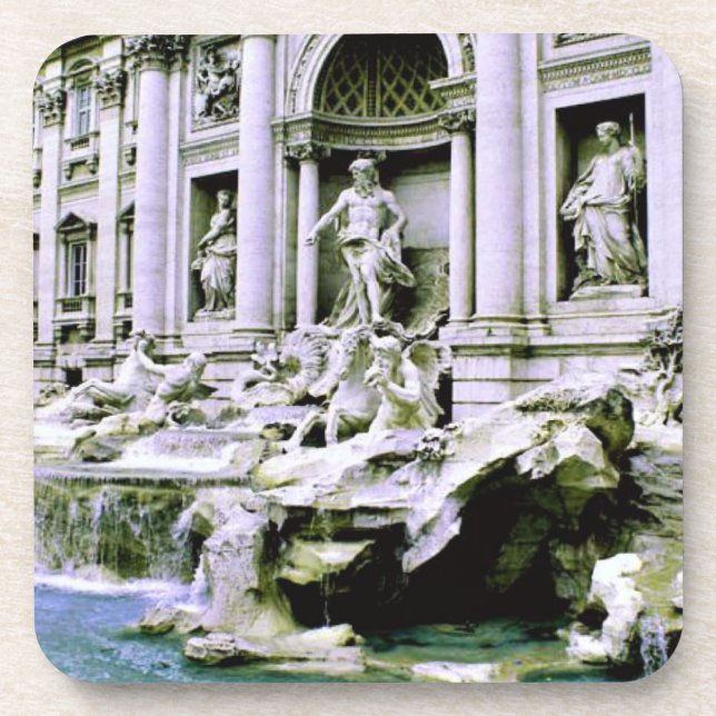 Trevi-Brunnen Untersetzer (Vorderseite)