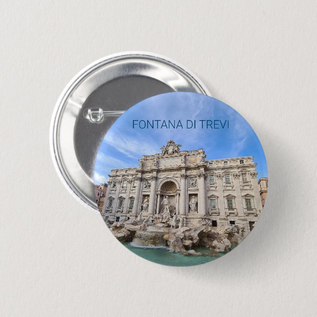 Trevi Fossilienmuseum Rom Button (Vorne & Hinten)