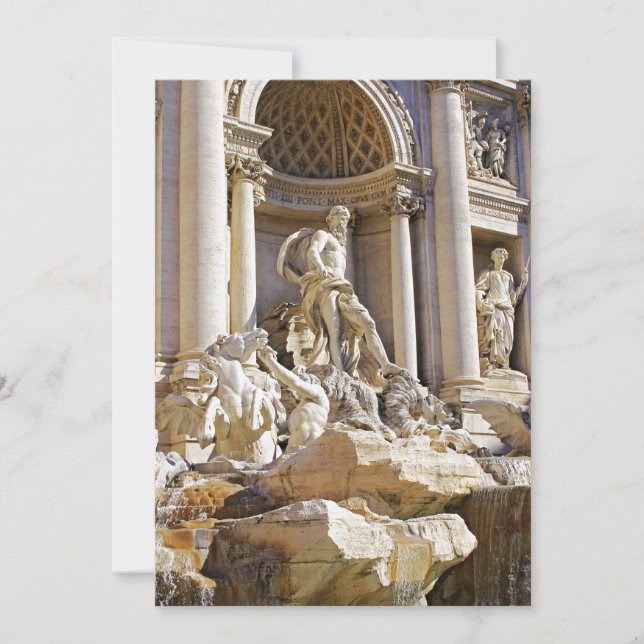 Trevi Fountain Einladung (Vorderseite)
