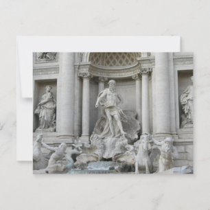 Trevi Fountain Fontana di Trevi Rom Italien Postkarte
