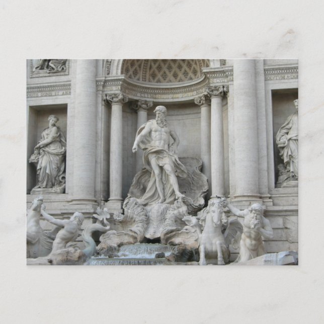 Trevi Fountain Fontana di Trevi Rom Italien Postkarte (Vorderseite)