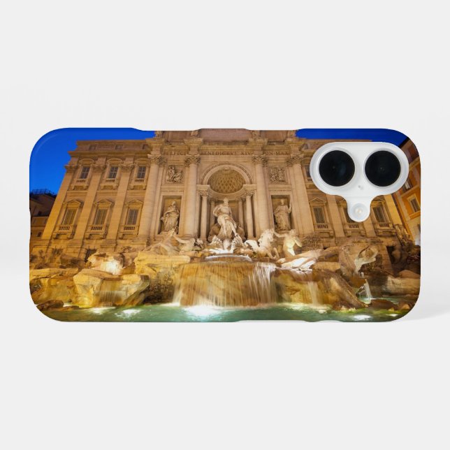 Trevi Fountain iPhone 16 Hülle (Rückseite (Horizontal))