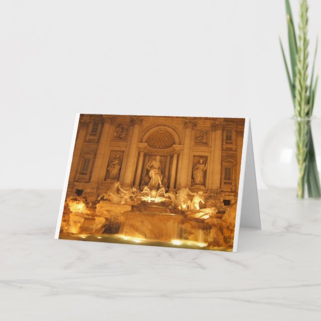 Trevi Fountain Karte (Vorderseite)