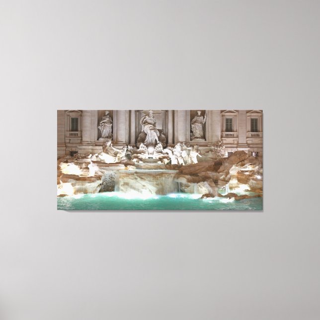 Trevi Fountain Leinwanddruck (Vorderseite)
