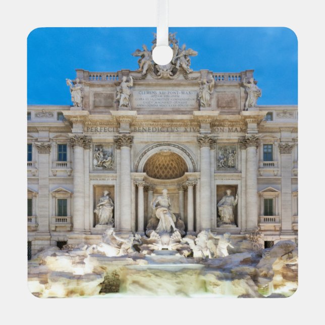 Trevi Fountain Ornament Aus Metall (Vorderseite)