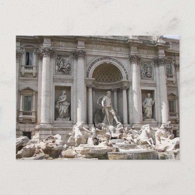 Trevi Fountain Postkarte (Vorderseite)