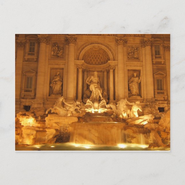 Trevi Fountain Postkarte (Vorderseite)