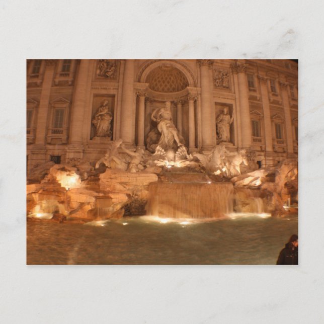 Trevi Fountain Postkarte (Vorderseite)