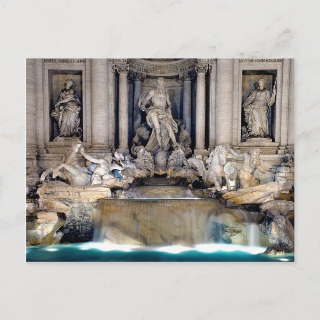 Trevi Fountain Postkarte (Vorderseite)
