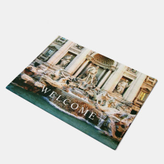 Trevi Fountain Rom Foto Begrüßungstür Fußmatte