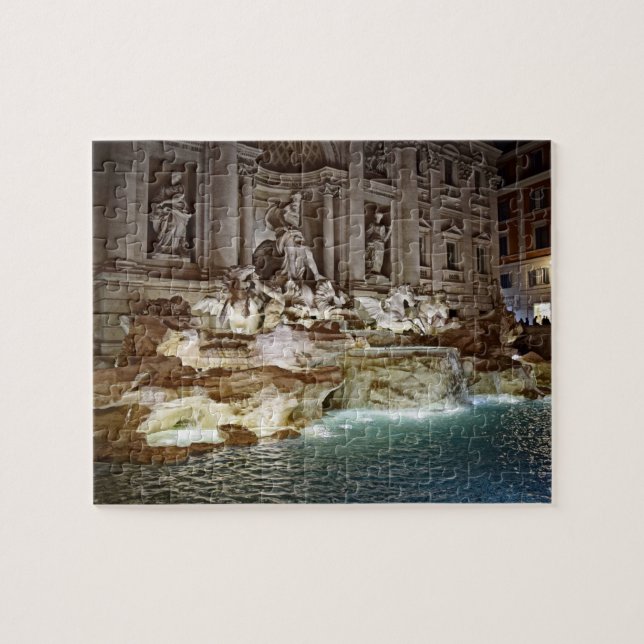 Trevi Fountain - Rom, Italien - 8x10 - 110 Stk. Puzzle (Horizontal)
