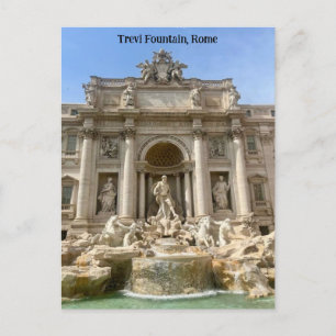 Trevi Fountain, Rom, Italien Design Postkarte