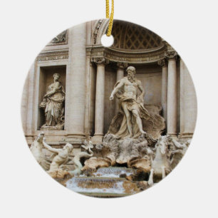 Trevi Fountain Rom Italien Foto Keramikornament