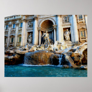 Trevi Fountain, Rom, Italien Poster