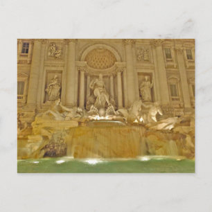 Trevi Fountain - Rom, Italien Postkarte
